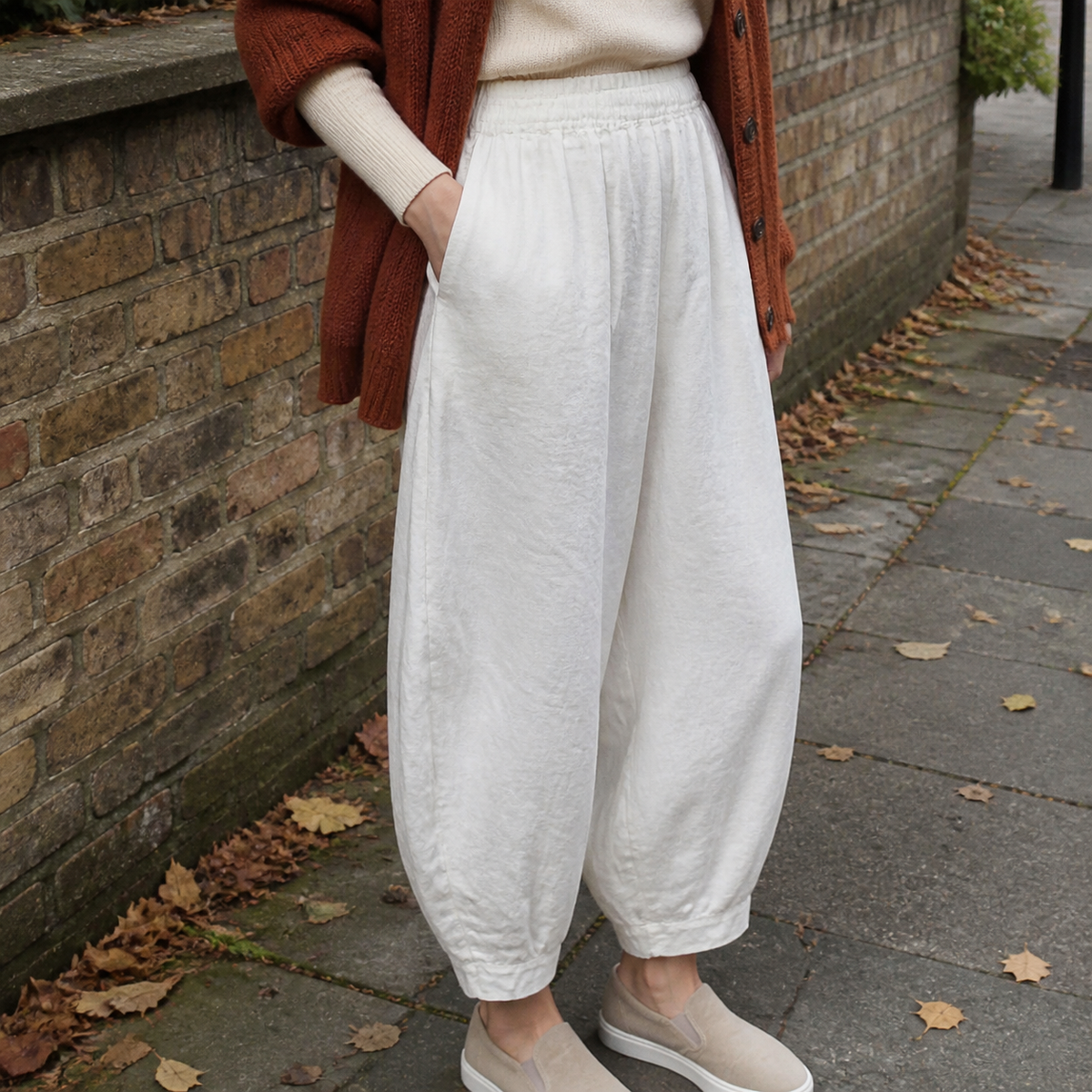 Loose-fit Linen Pants