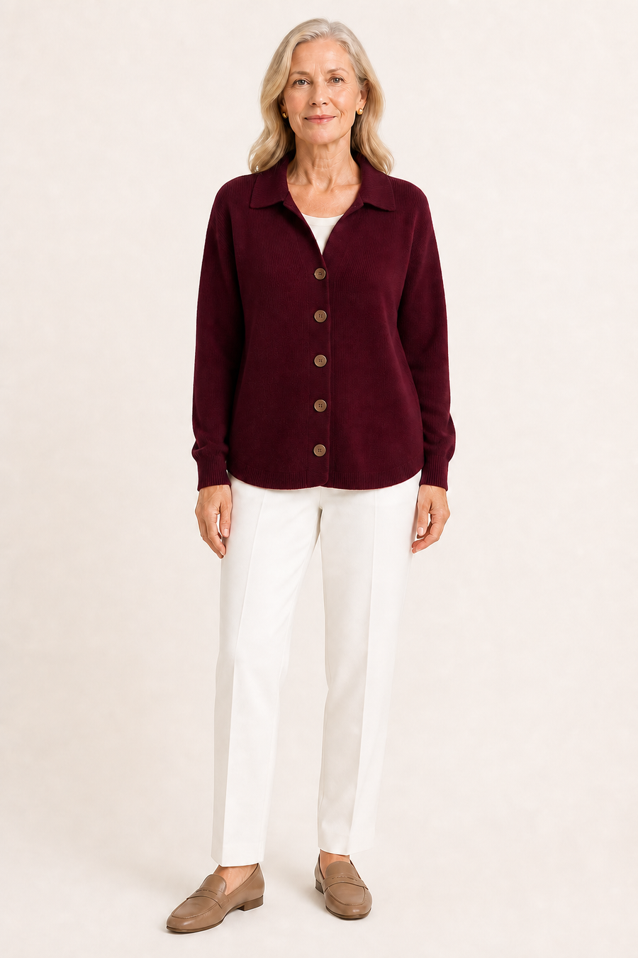 Josephine Button Front Cardigan