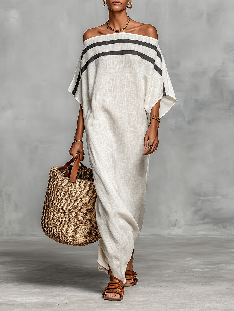 Santorini Resort Maxi Dress
