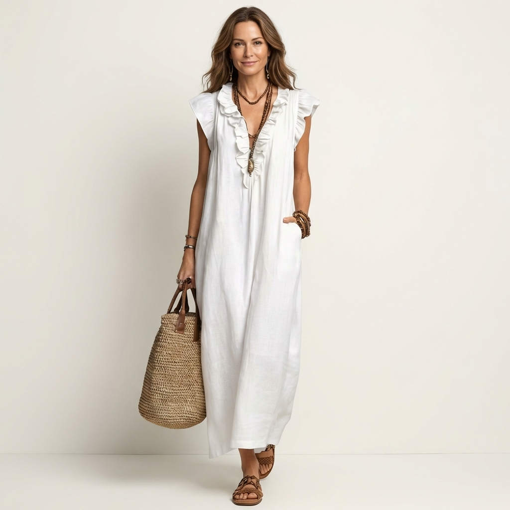 Josette V-Neck Maxi Dress