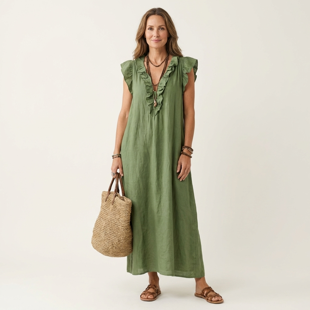 Josette V-Neck Maxi Dress