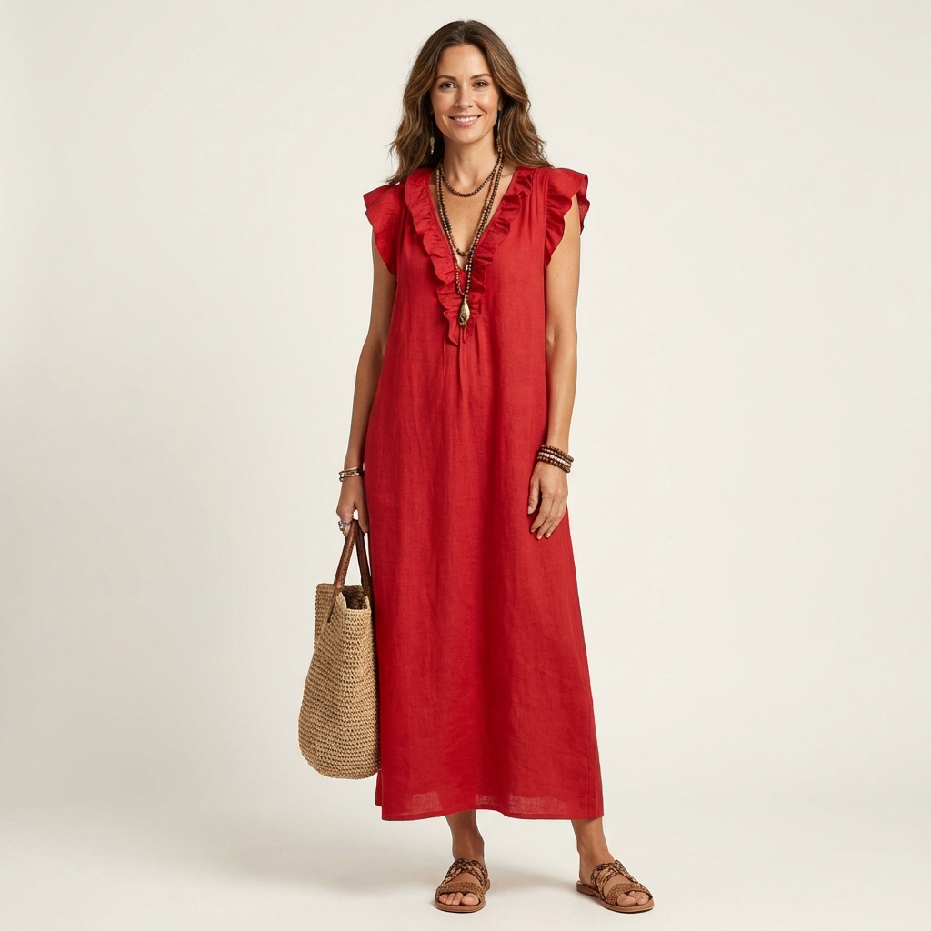 Josette V-Neck Maxi Dress