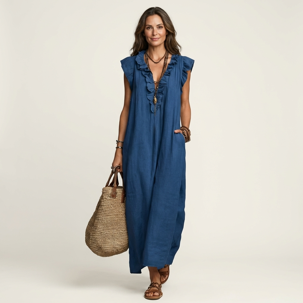 Josette V-Neck Maxi Dress