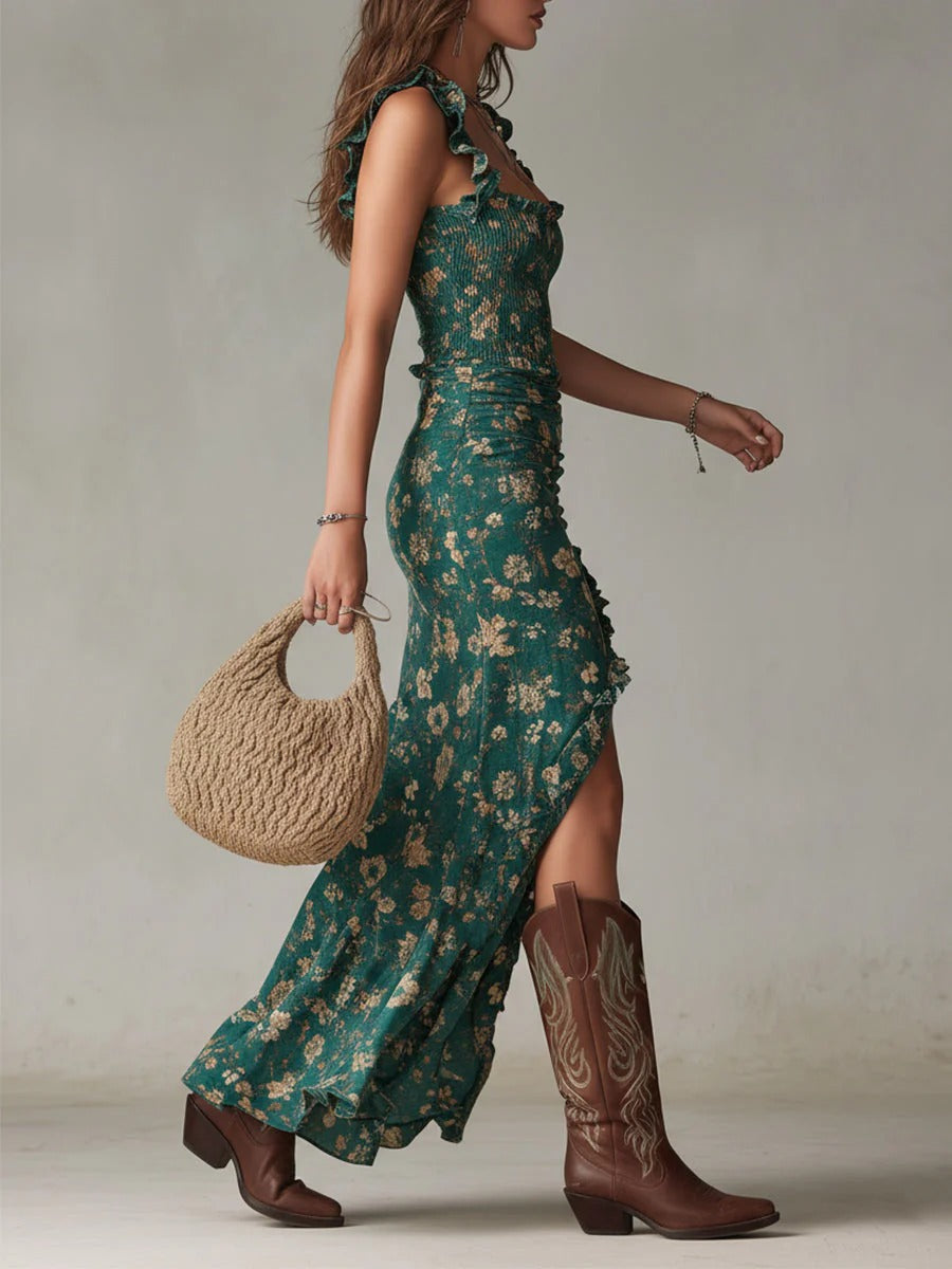Mika Retro Maxi Dress