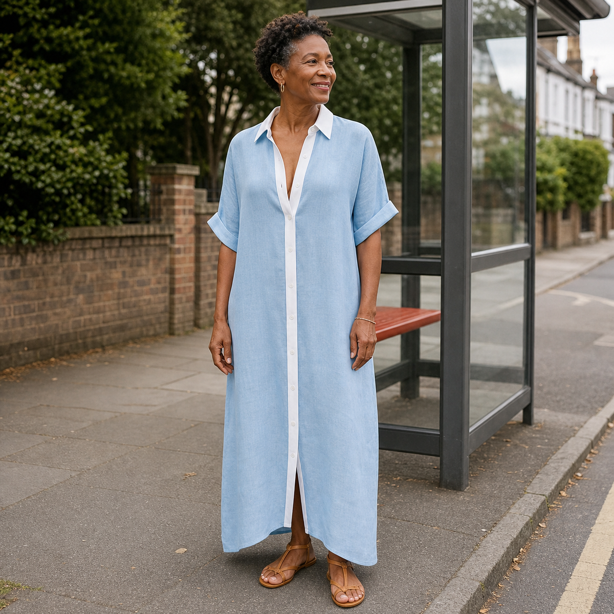 Kamira Maxi Shirt Dress