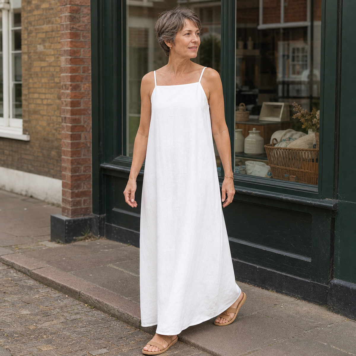 Minimalist Straps Maxi Dress