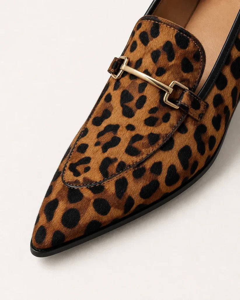 Valeria Elegant Leopard Print Loafers