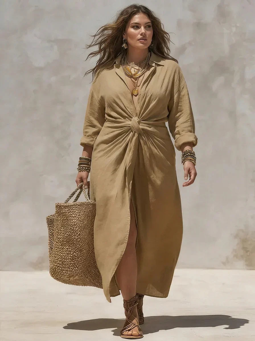 Elara Knot Maxi Dress