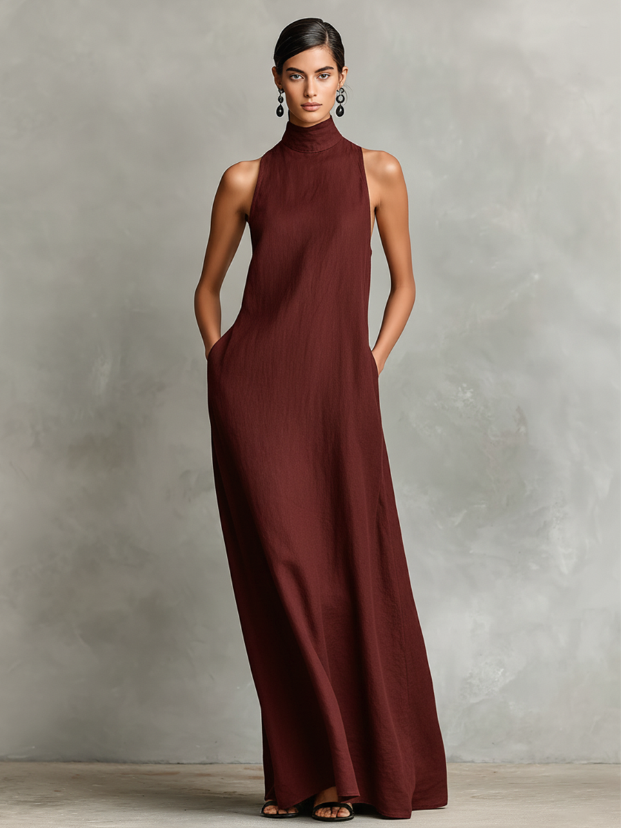 Maxi Dress with Side Pockets
